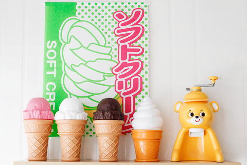일본 아이스크림(소프트크림) 깃발