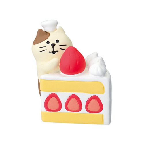 Decole 2022 데꼴 봄 딸기 케이크 고양이 피규어