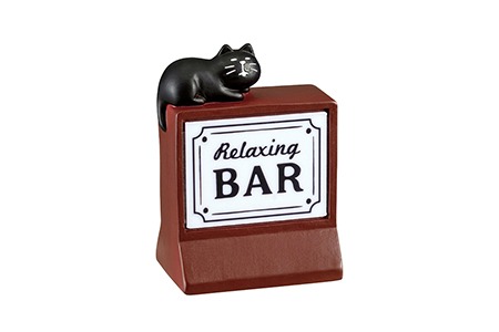Decole 2020 데꼴 바(Bar) 고양이 LED 간판 피규어